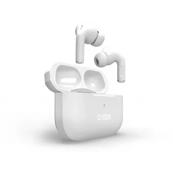 SBS Air Kab Max écouteurs TWS avec boîtier de charge sans fil, blanc (TEEARTWSPMAXBTW)