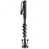 Manfrotto XPRO Monopod+ MVMXPROC5 fibre de carbone monopod vidéo 5 sections avec base FLUIDTECH
