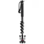 Manfrotto XPRO Monopod+ MVMXPROC5 fibre de carbone monopod vidéo 5 sections avec base FLUIDTECH