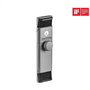 Manfrotto MTWISTGRIP pince universelle pour smartphone avec Twist-Lock, aluminium, noir/gris