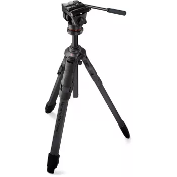 Manfrotto ONE fibre de carbone ensemble trépied avec tête fluide 500X (MKONEC-500X)