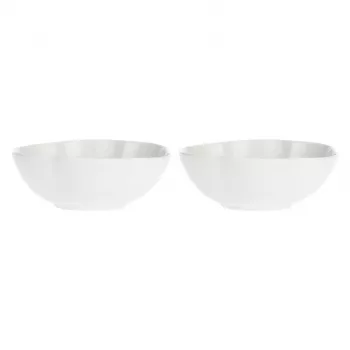LA PORCELLANA BIANCA ensemble de 2 grandes coupes rondes Villadeifiori - blanc, 23 cm