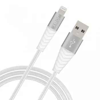 JOBY Charge and Sync Lightning Cable, 1.2 m, White (JB01812-BWW)