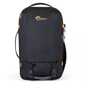 Sac à dos photo Lowepro Trekker LT BP 150 AW, noir, 20L, tissu recyclé, accès par l'arrière, housse AW, compartiments ordinateur et tablette, fixation trépied