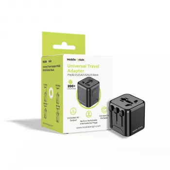 Adaptateur de voyage Mobile Origin PW30 EU/UK/US/AUS, noir