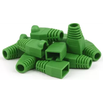 Lot de 10 protections anti-pliure RJ45 DSIT DANICOM vertes