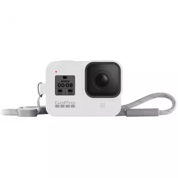 Étui + dragonne GoPro pour HERO8 Black, White Hot (AJSST-002)