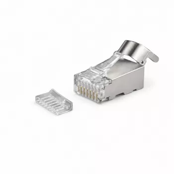 Connecteur réseau DSIT SFTP RJ45 CAT6a pour conducteurs massifs - 10 pièces