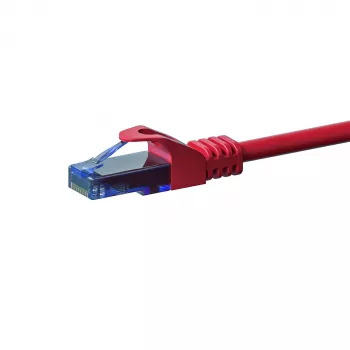 Câble réseau patch DSIT CAT6a U/UTP, 100 % cuivre, 30 m, rouge