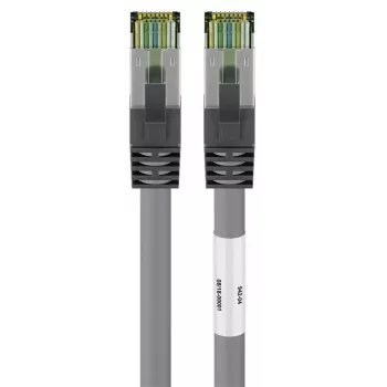 Câble réseau DSIT CAT 8 S/FTP PiMF RJ45, 5 m, gris – 40 Gbit/s, 2000 MHz, contacts dorés