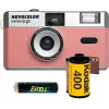 Pack appareil photo analogique 35mm Swiss+Go Novocolor avec flash, rose (SWI401611)