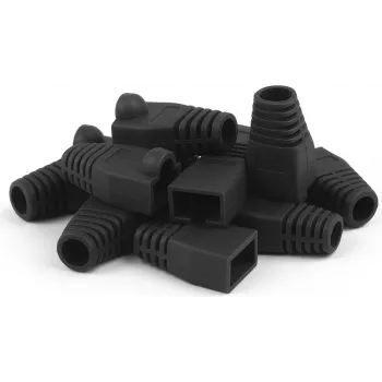 Manchon anti-pliure RJ45 DSIT DANICOM noir lot de 10 (DC-RJ45-BOOT-BLACK-10PCE)