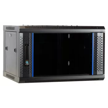 DSIT DS6404-F 4U Wall-Mount Server Cabinet with Glass Door, Unassembled, 600 x 450 mm