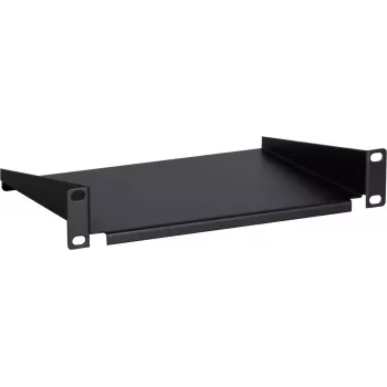 Étagère fixe rack DSIT DS-FH10 10 pouces 1U pour baies serveur, noire, 250 x 136 x 44 mm