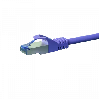 Câble patch DSIT CAT 6a S/FTP LSOH, 0,5 m, violet, RJ45, 10Gbps, 500MHz, sans halogène