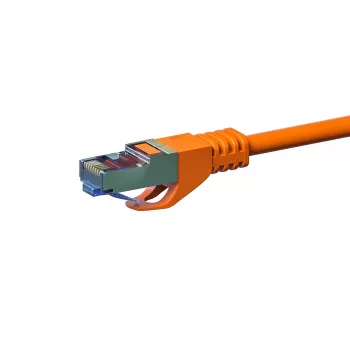 Câble réseau DSIT CAT 6a LSOH - S/FTP - 30 mètres - orange (DC-6A6-300)