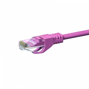 Câble réseau DSIT CAT 6 U/UTP - 0,50 m - rose - CCA (DC-C69-005)