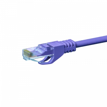 Câble patch DSIT CAT 6 U/UTP, 1,5 m, violet, CCA, RJ45