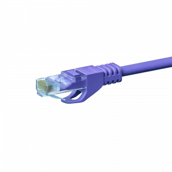 Câble patch réseau DSIT CAT5e U/UTP, 2 m, violet, 100 % cuivre