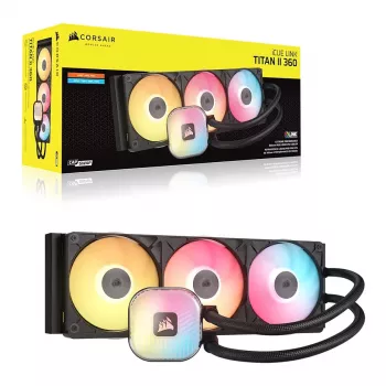 Ventirad liquide pour processeur CORSAIR iCUE LINK TITAN II 360 RX RGB noir