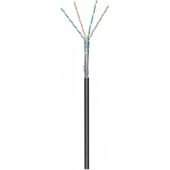 Câble réseau extérieur DSIT CAT6 S/FTP 50 m sur touret, noir CCA (DC-OUT-SFTP6CCA-50)