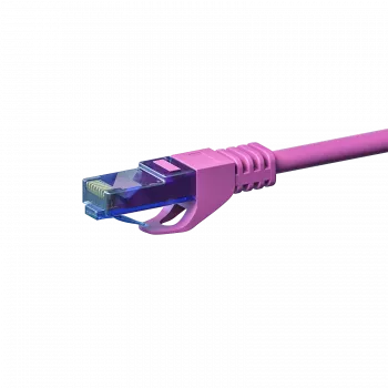 Câble réseau DSIT CAT6a 100 % cuivre - U/UTP - 1,50 m - rose (DC-U6A9-015)