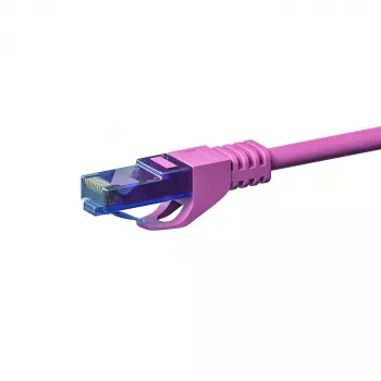 Câble réseau DSIT UTP CAT6a, 100 % cuivre, rose, 50 m (DC-U6A9-500)