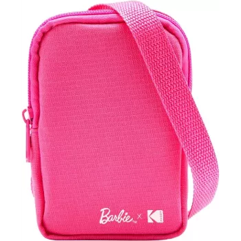 Étui souple Kodak x Barbie avec fermeture éclair et bandoulière pour Printomatic et Step Slim, rose (RODBCMPK)