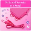 Étui souple Kodak x Barbie avec fermeture éclair et bandoulière pour Printomatic et Step Slim, rose (RODBCMPK)