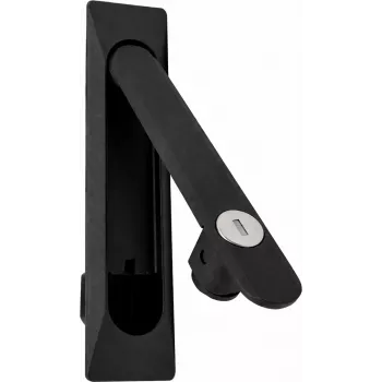 Serrure de porte d'armoire serveur DSIT DS-LOCK-02, à clé, noire, 2 clés