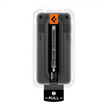 Protection d'écran en verre trempé Spigen Glas.tR EZ Fit Pro lot de 2 pour Samsung Galaxy A27 5G - transparent