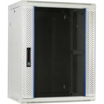 Armoire serveur murale DSIT 15U avec porte vitrée, blanc, 600x450x770 mm (DS6415W)