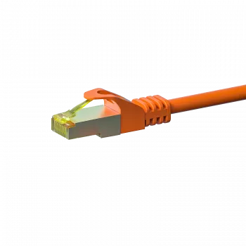 Câble patch réseau DSIT Cat.7 S/FTP PiMF RJ45, 30 m, orange