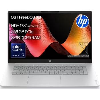 Ordinateur portable HP OmniBook 3 17-dg0054ngx 17,3 inch Full HD - Intel Core 5 225U, 8 Go de RAM, 256 Go SSD, FreeDOS, Natural Silver
