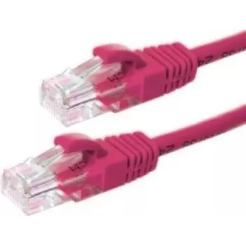 Câble réseau patch Ethernet DSIT CAT6 U/UTP, 10 m, rose, 100 % cuivre, RJ45, 1 Gbit/s, 250 MHz