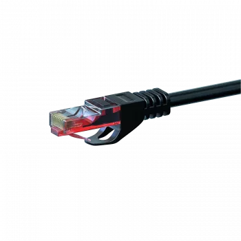 Câble réseau DSIT CAT6 U/UTP 30 m noir 100 % cuivre