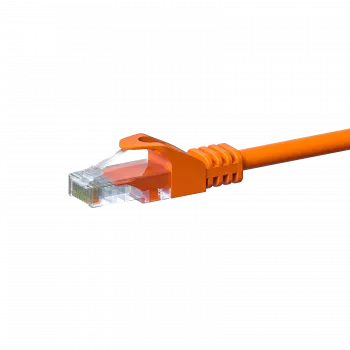 Câble réseau patch Ethernet DSIT Cat 5e U/UTP, 0,5 m, orange, CCA, RJ45, 1 Gbit/s