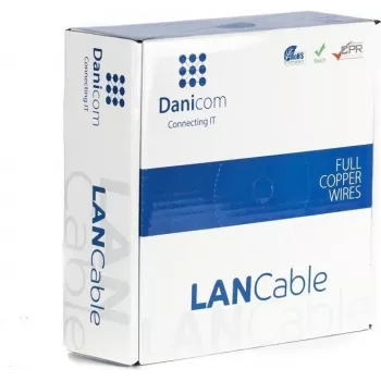 Câble réseau DSIT DANICOM CAT5E UTP 100 m PVC Fca
