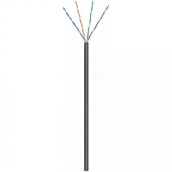 Câble réseau extérieur DSIT CAT6 U/UTP AWG 23/1 conducteur massif 100 mètres noir