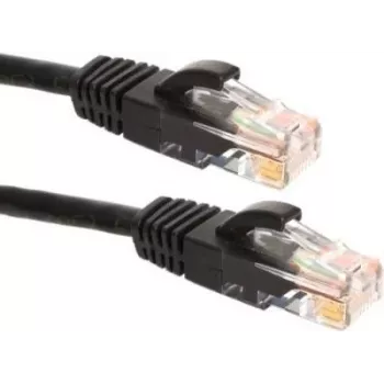 Câble de raccordement Ethernet DSIT CAT6a U/UTP 100 % cuivre, 2 m, noir