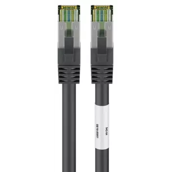 Câble patch réseau DSIT Cat8 S/FTP PiMF RJ45, 0,5 m, noir, 40 Gbit/s