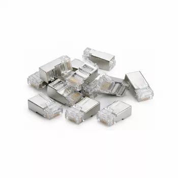 Connecteur réseau DSIT FTP RJ45 CAT6 pour câbles souples - 10 pièces