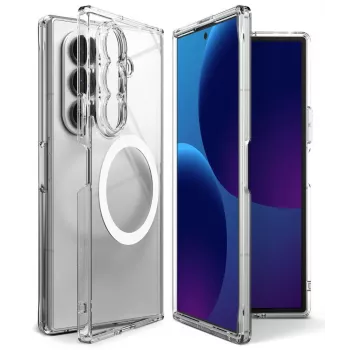 Coque MagSafe magnétique Ringke Fusion pour Samsung Galaxy Z Fold 8 Ultra - transparente