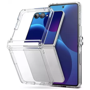 Coque transparente Ringke Fusion Flap Galaxy Z Flip 8 avec protection de charnière