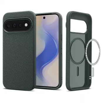 Coque SPIGEN Liquid Air Mag MagSafe pour Google Pixel 11 Pro - Abyss Green
