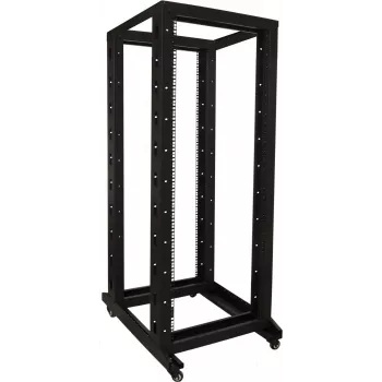Baie rack serveur autoportante DSIT 32U 19 pouces sur roulettes, 600x800x1600 mm, noire, non montée