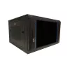 Armoire serveur murale DSIT 6U 19 pouces avec porte vitrée et panneaux latéraux perforés, 600x600x368 mm (DS6606ZP)