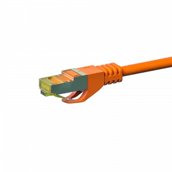 Câble patch réseau DSIT Cat.7 S/FTP PiMF RJ45, 0,5 m, orange