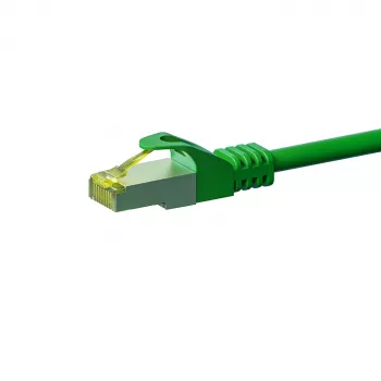 Câble patch réseau DSIT Cat.7 S/FTP, RJ45, 10 m, vert