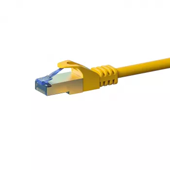 Câble de raccordement réseau DSIT CAT 6a S/FTP LSOH, 0,25 m, jaune